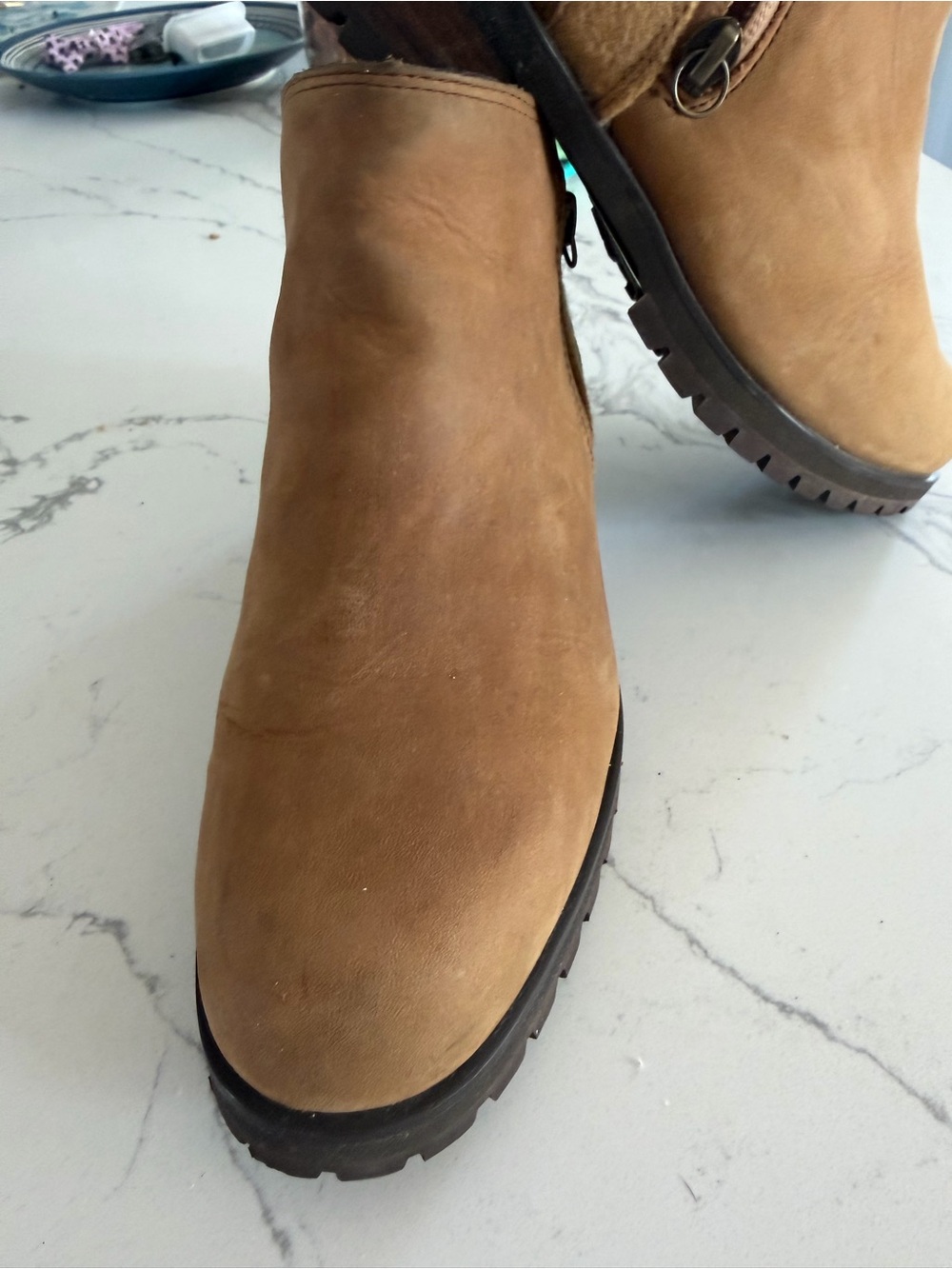 The North Face Bridgeton Waterproof Nubuck Leather Ankle Boots Women's Size 7